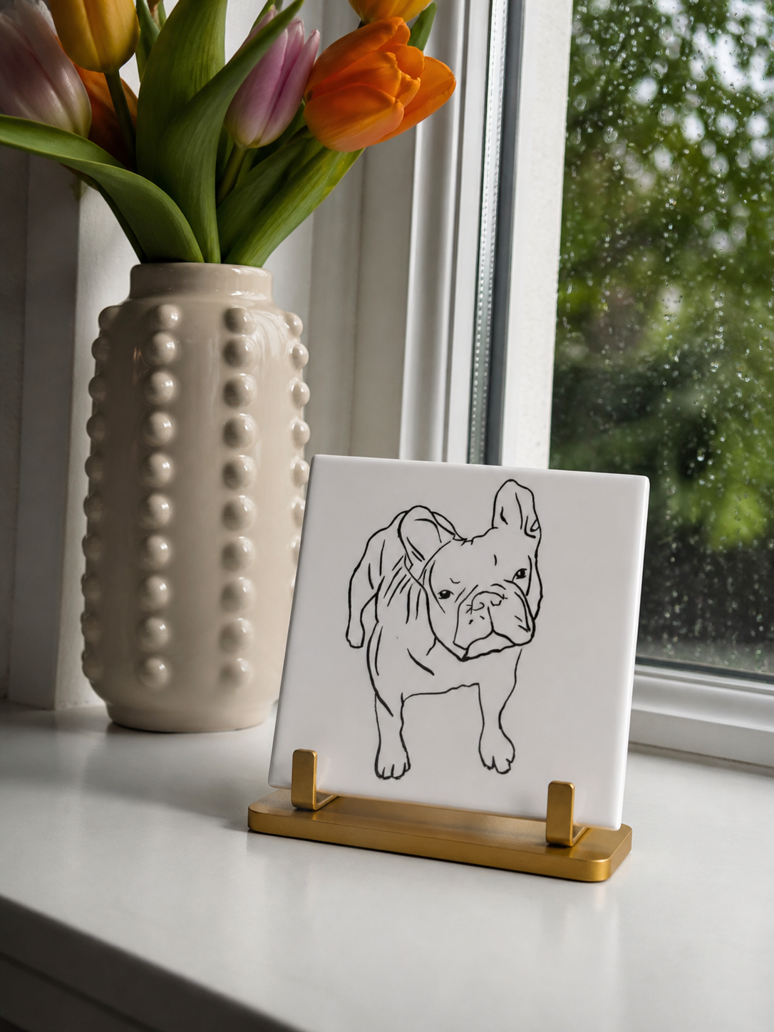 Lijntekening tegeltje