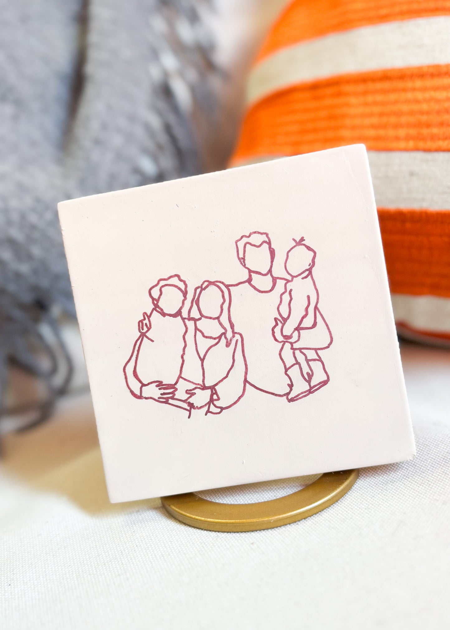 Lijntekening tegeltje