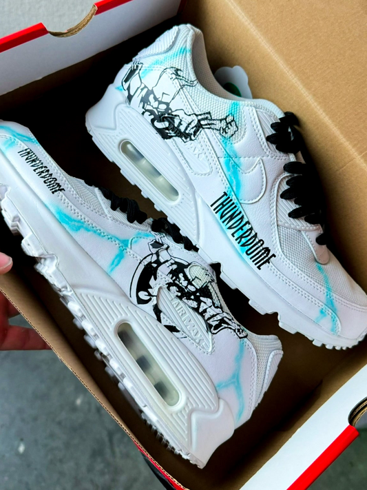 Thunderdome Sneakers - blue lightning